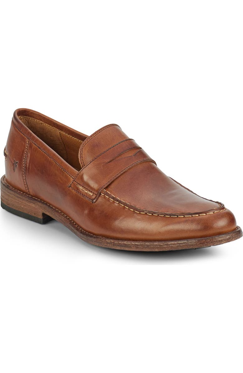 Frye Tyler Penny Loafer, Main, color, Bronze