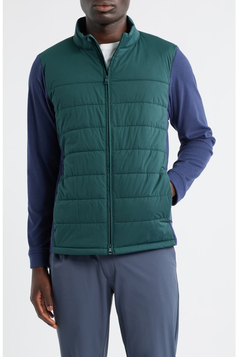 Merge Mixed Media Jacket, Alternate, color, NORDIC PINE