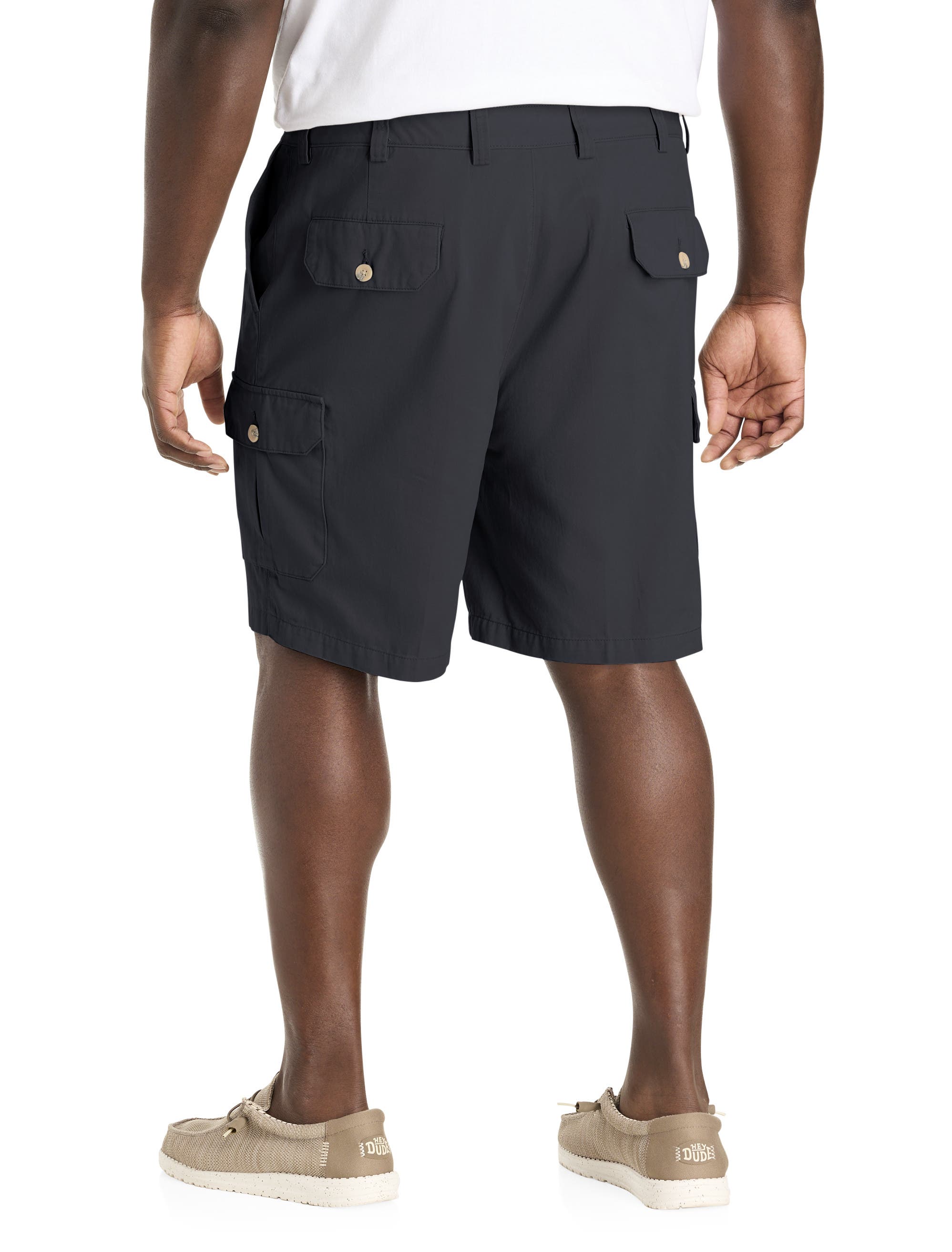 Harbor Bay by DXL Big & Tall Continuous Comfort Cotton Cargo Shorts ...