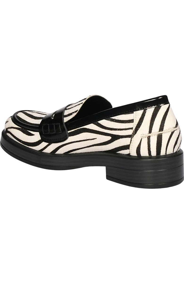 SAINT G Zuri Zebra Loafer, Alternate, color, Black/ White