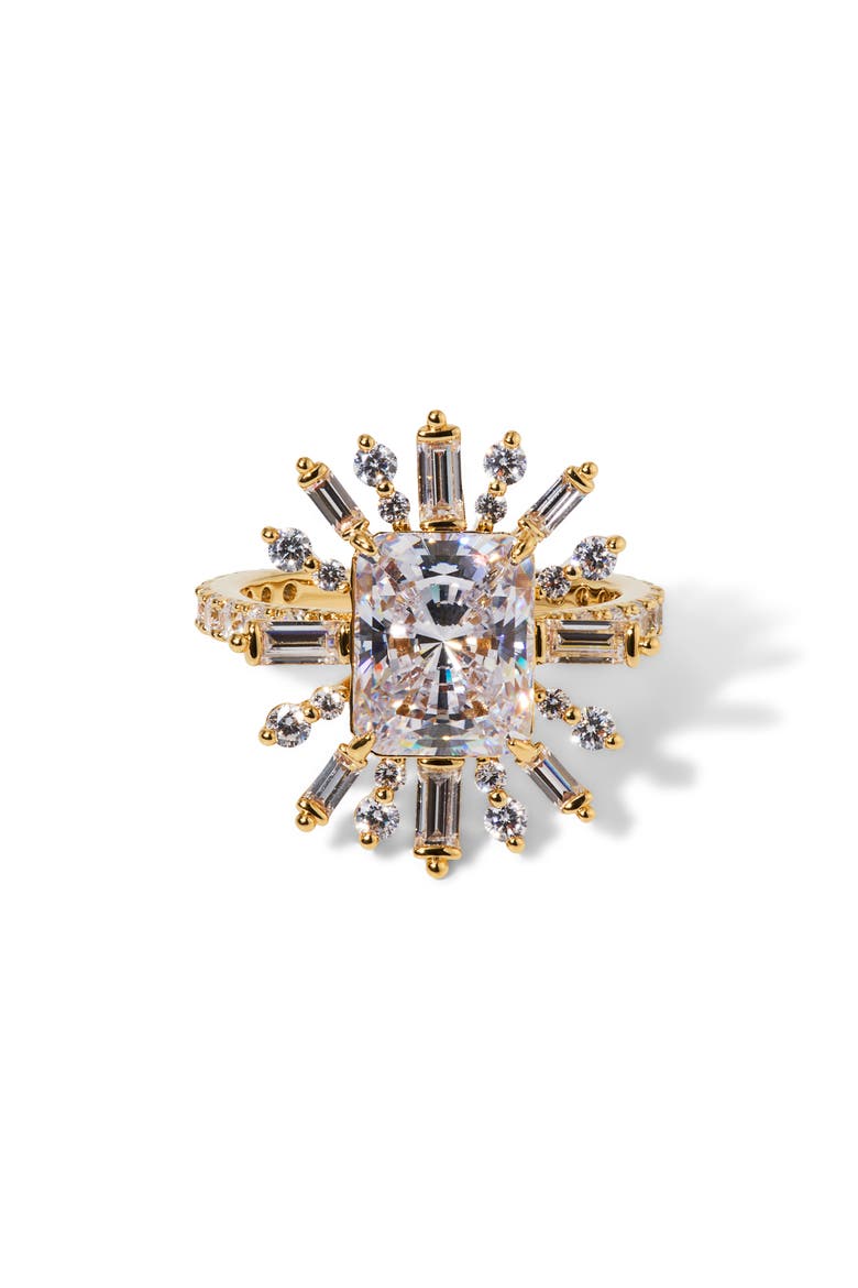 Stellar Halo Statement Ring, Main, color, GOLD