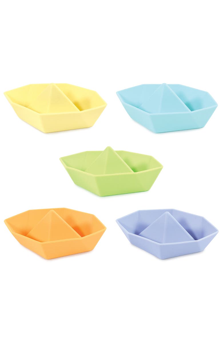 Hudson Baby Silicone Toy Stacking Cups, Main, color, Boat