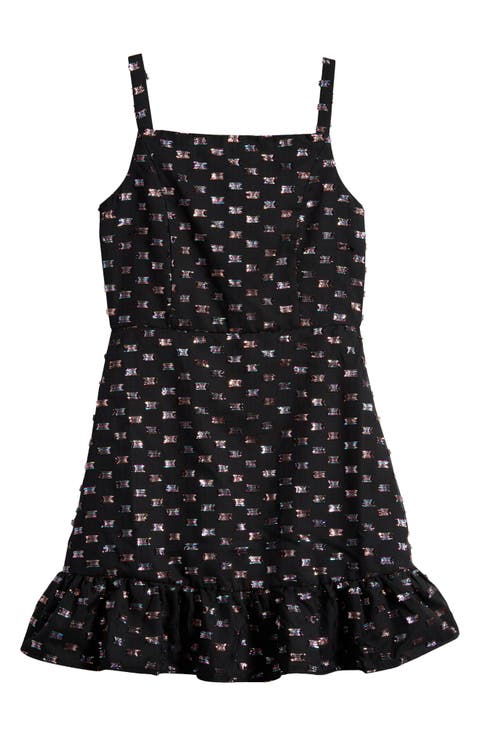 Kids' June Rainbow Metallic Party Dress (Big Girl)