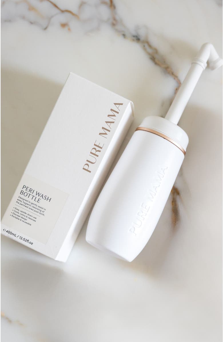PURE MAMA Peri Wash Bottle, Alternate, color, White