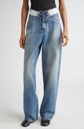 MM6 Maison Margiela Released Waistband Straight Leg Jeans
