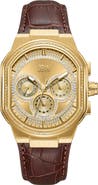 JBW Orion Diamond Leather Strap Watch, 39mm