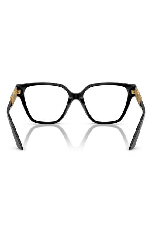 Versace 52mm Irregular Optical Glasses In Black