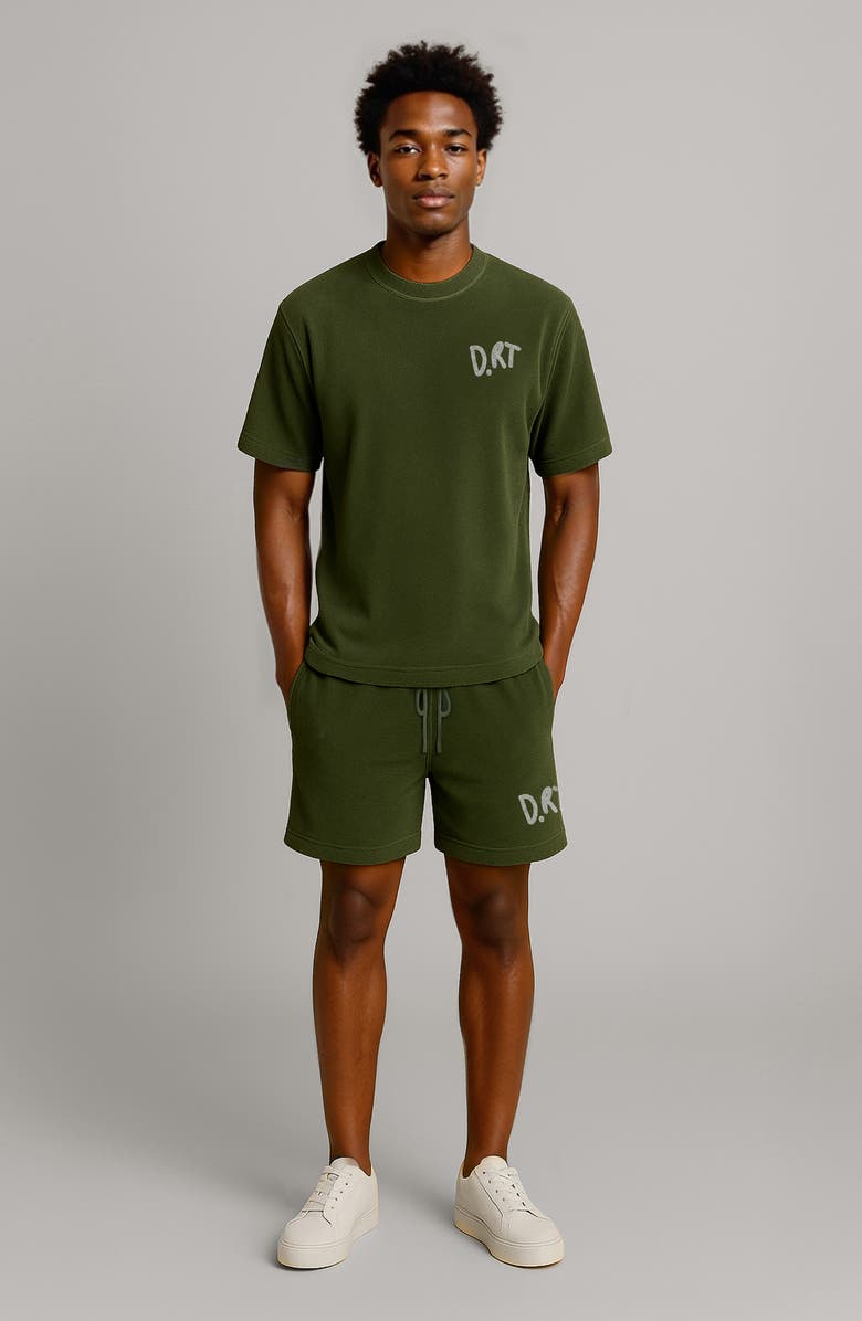 D.RT Classic Cotton Terry Shorts, Alternate, color, Green