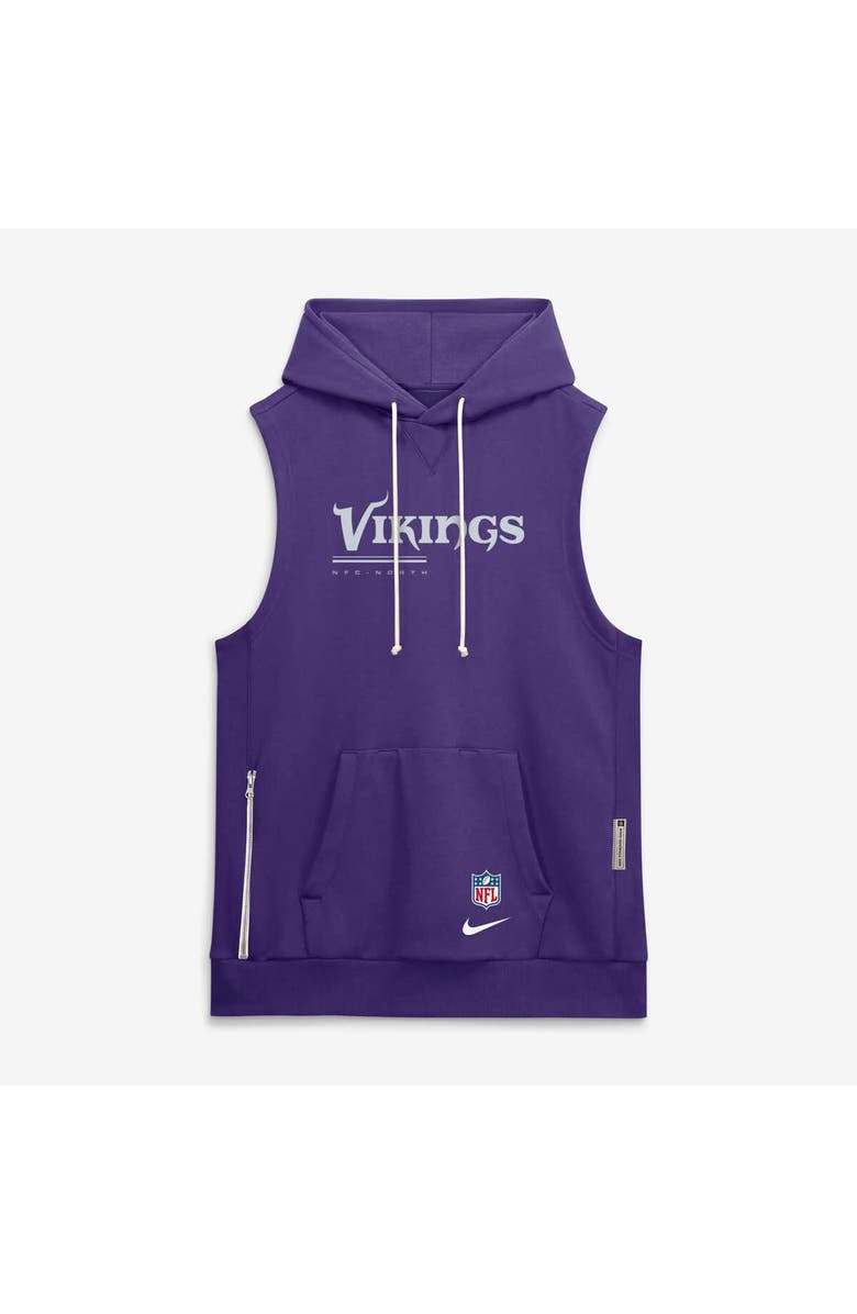 Nike Men's Nike Purple Minnesota Vikings Sideline Standard Issue Dri-FIT Sleeveless Hoodie, Main, color, Purple