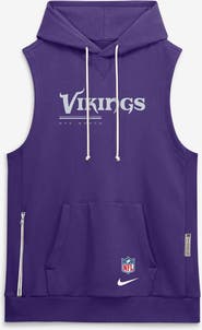 Nike Men's Nike Purple Minnesota Vikings Sideline Standard Issue Dri-FIT Sleeveless Hoodie