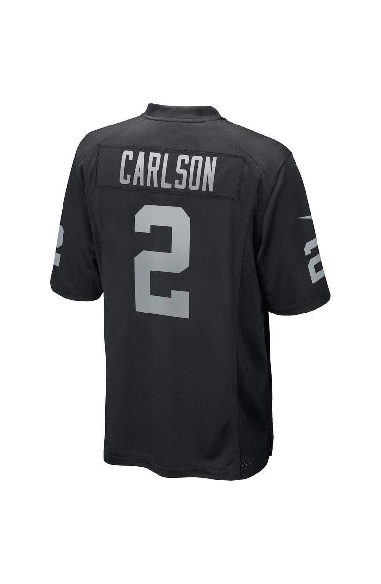 Nike Men's Nike Daniel Carlson Black Las Vegas Raiders Game Player Jersey, Alternate, color,