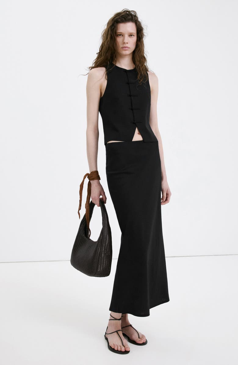 MANGO Toggle Closure Vest, Alternate, color, 
