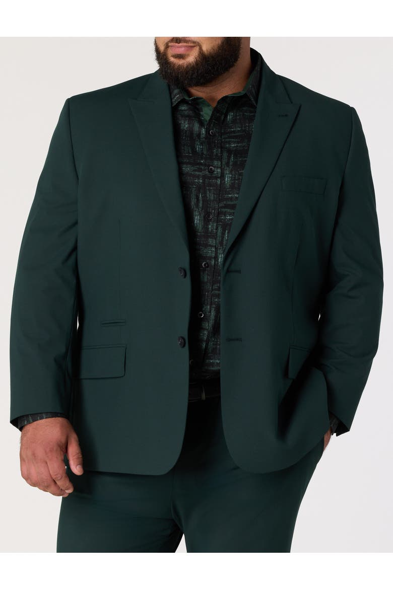 Big & Tall Machine Washable Suit Jacket, Main, color, GREEN