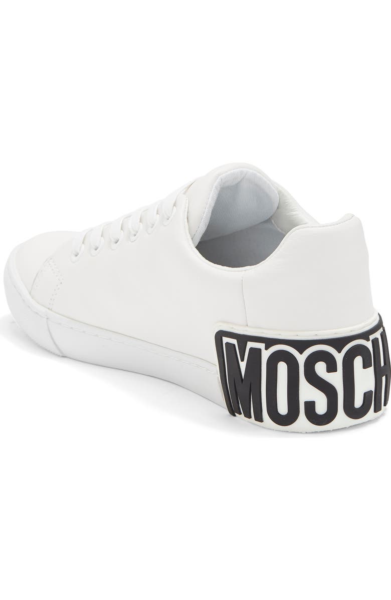 Moschino Logo Back Sneaker, Alternate, color,