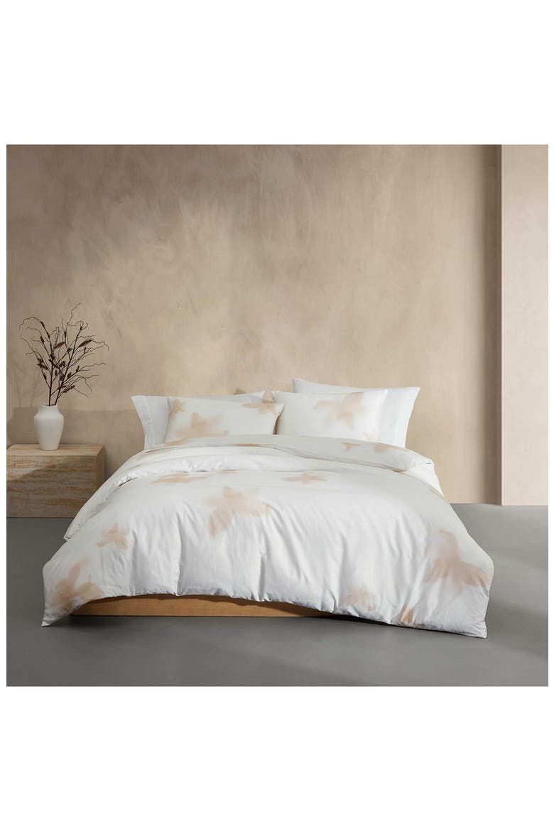 Liquid Floral 300 Thread Count Cotton Comforter & Shams Set, Alternate, color, LIGHT BEIGE