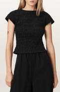 AllSaints Luna Crinkled Cotton Tee