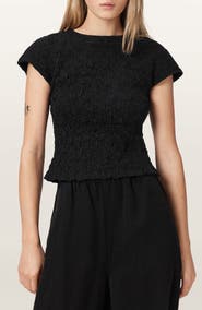 AllSaints Luna Crinkled Cotton Tee