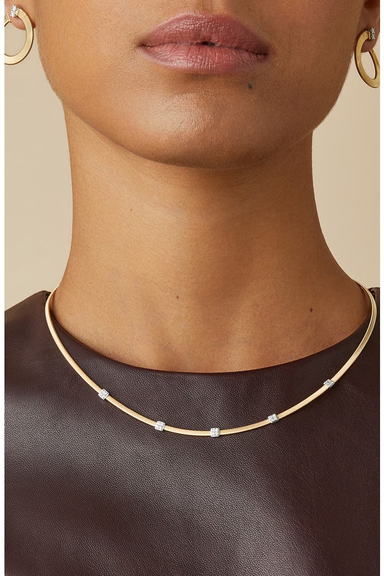 Masai Diamond Station Necklace, Alternate, color, 18K YELLOW GOLD