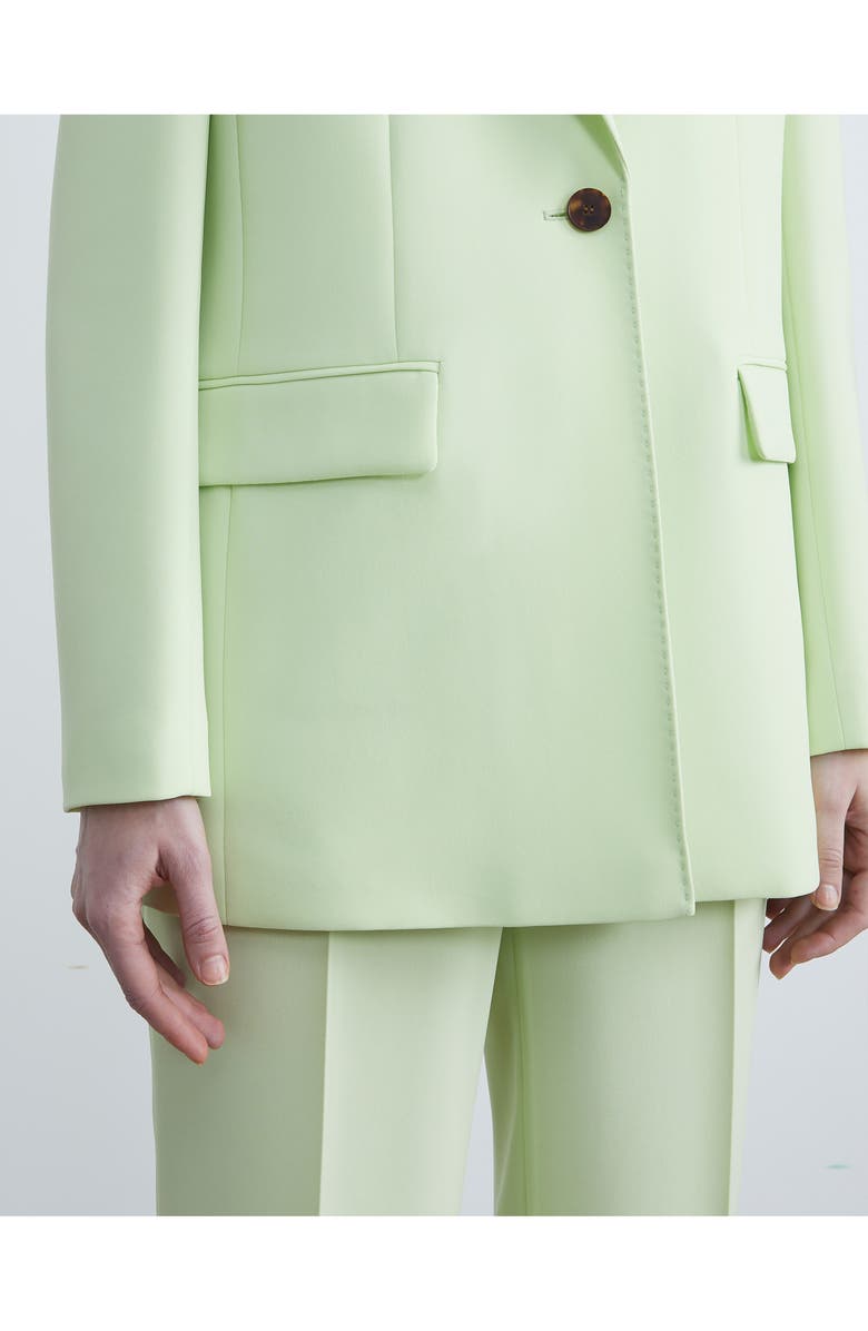 Lafayette 148 New York Finesse Crepe Blazer, Alternate, color, Mint