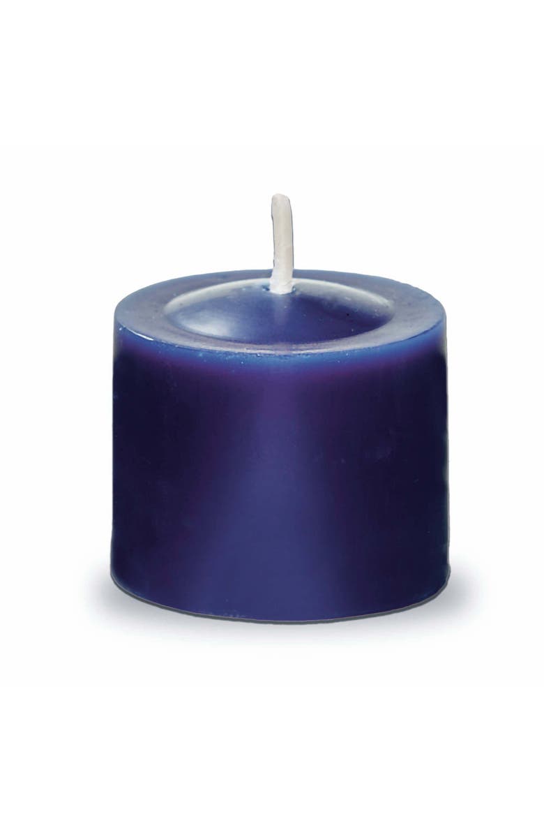 tag Navy Votive Candles Set of 12 Smokeless Paraffin Wax, Alternate, color, Blue