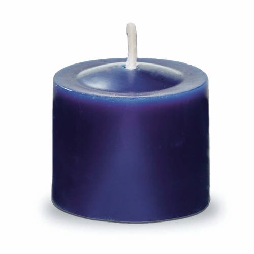 Tag Navy Votive Candles Set Of 12 Smokeless Paraffin Wax In Blue