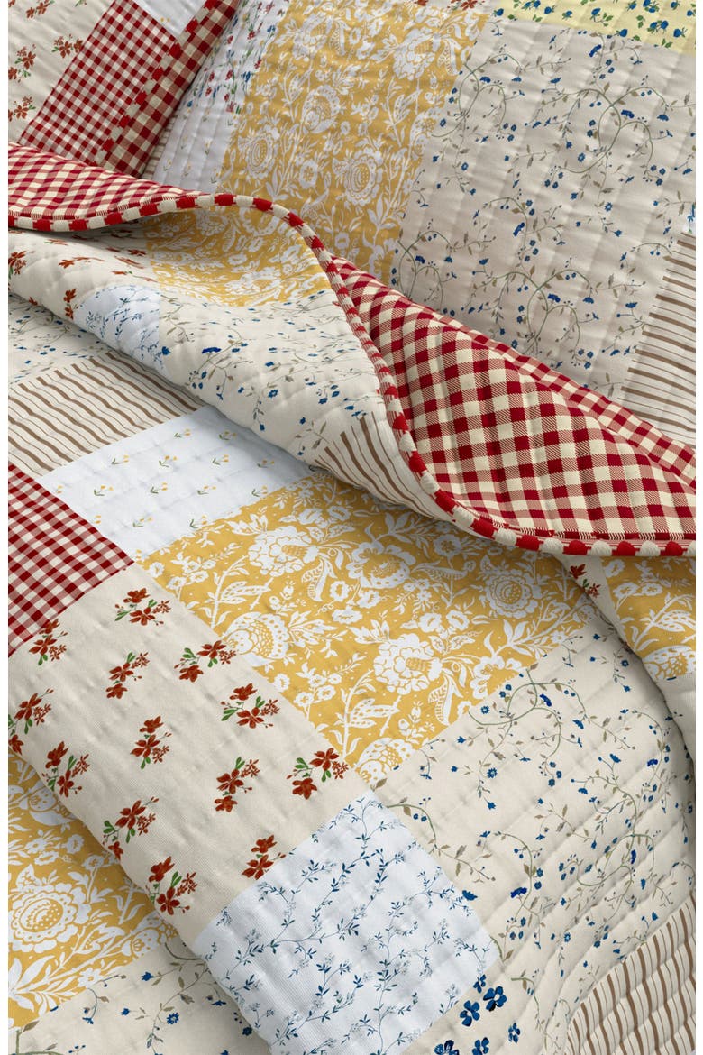 Cottage Floral Patchwork Quilt Set, Alternate, color, COTTAGE FLORAL PATCHWORK
