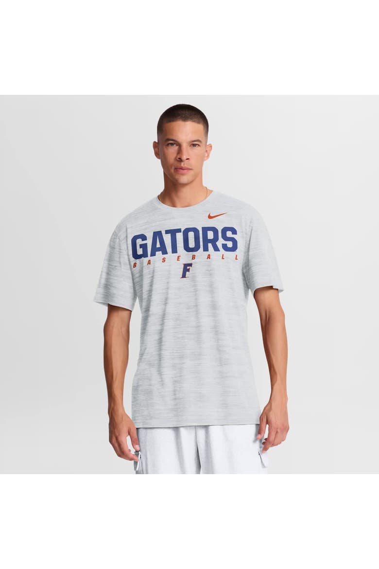 Men's Nike White Florida Gators Dugout Velocity Dri-FIT T-Shirt, Main, color, White