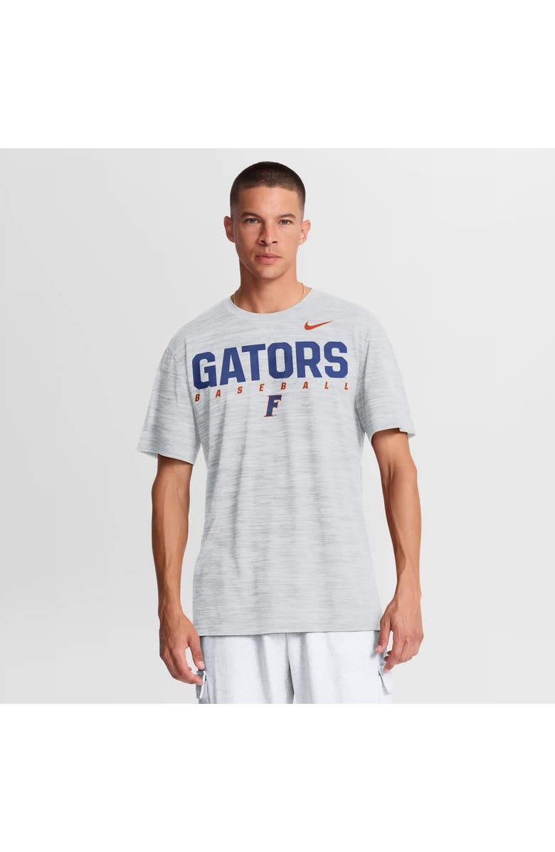 Nike Men's Nike White Florida Gators Dugout Velocity Dri-FIT T-Shirt, Main, color, White