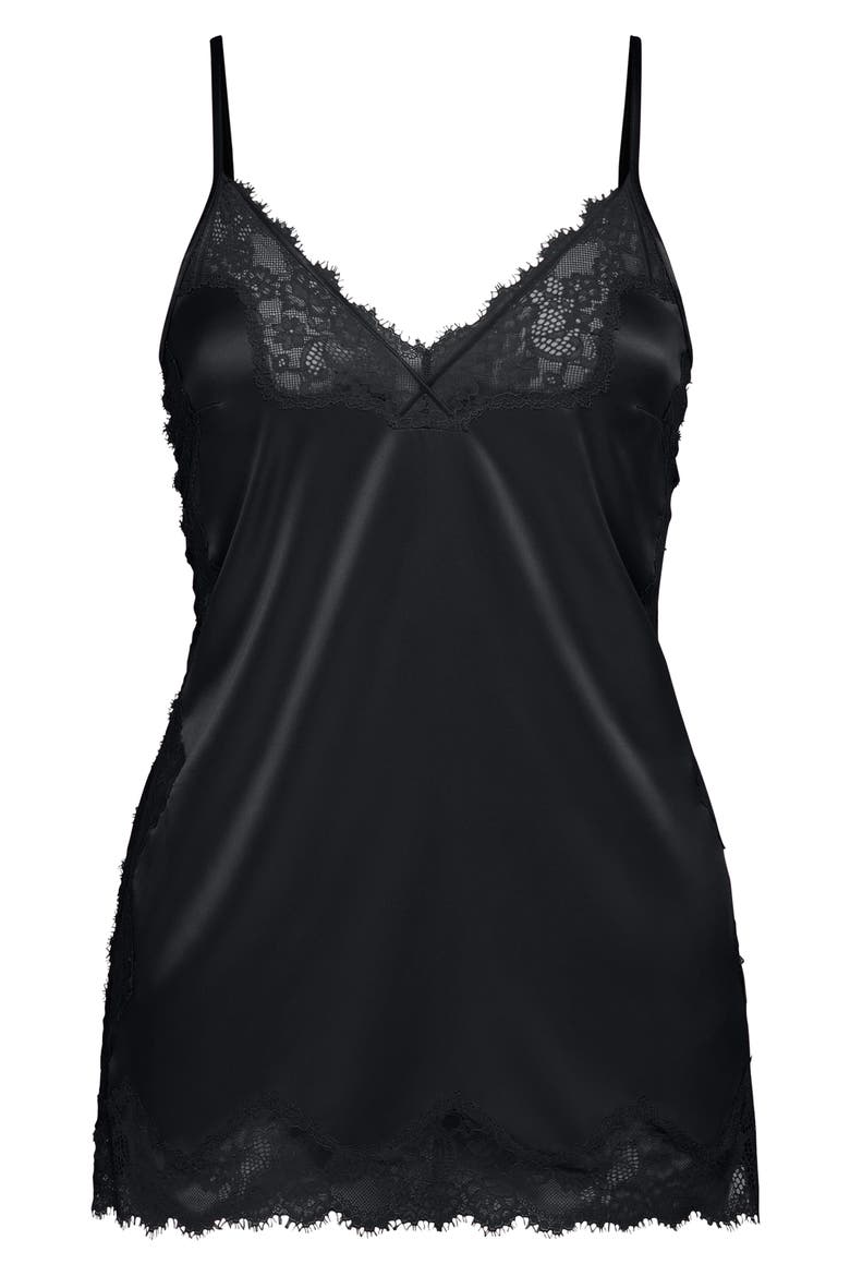 Nite Shade Sleep Chemise, Alternate, color, BLACK CAVIAR