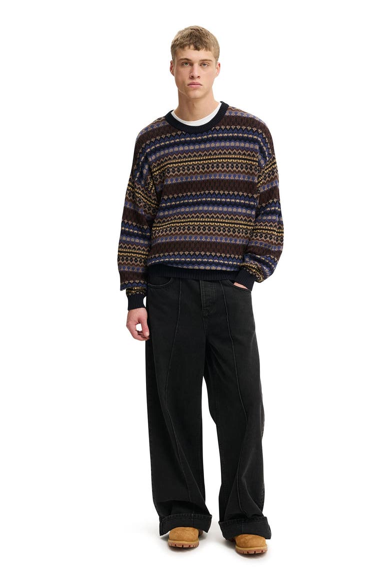Men's Garage Knit, Alternate, color, Navy Pattern