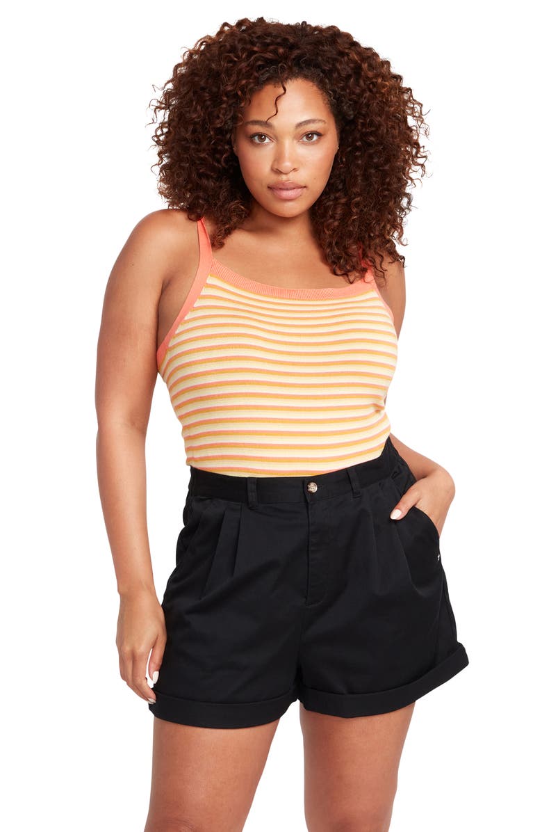 Volcom Frochi Pleated Shorts, Alternate, color, 