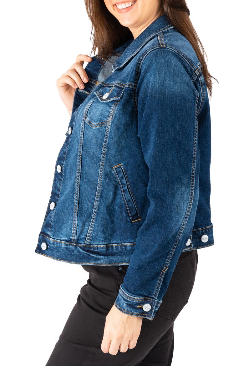 Denim Trucker Jacket, Alternate, color, SKYLAR