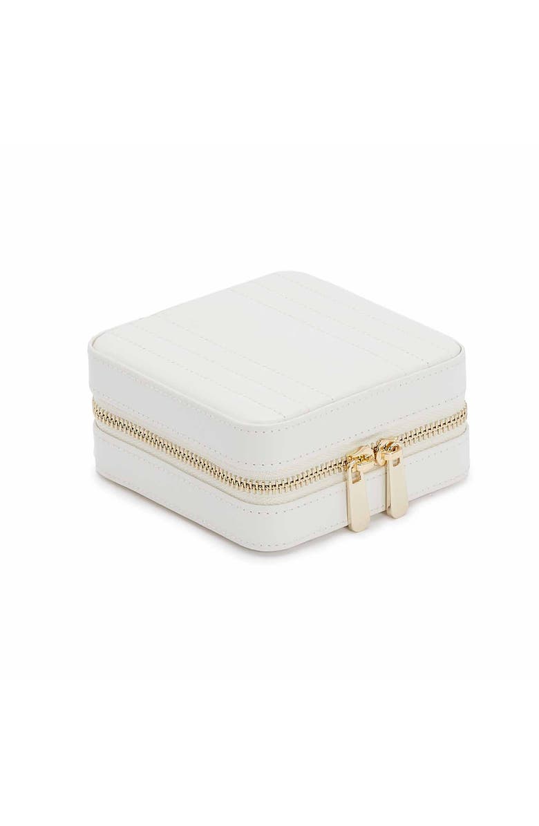 WOLF Maria Small Zip Jewelry Case, Alternate, color, White