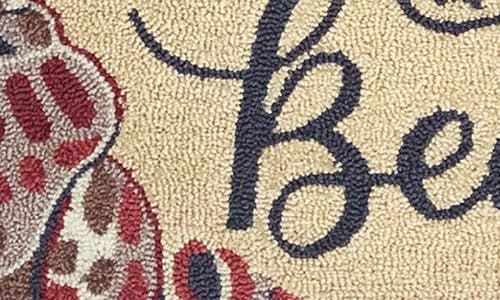 R16 Home Life's A Beach Looped Door Mat In Cream Multi