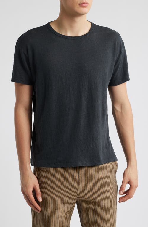Alex Crane Sun Linen T-shirt In Night