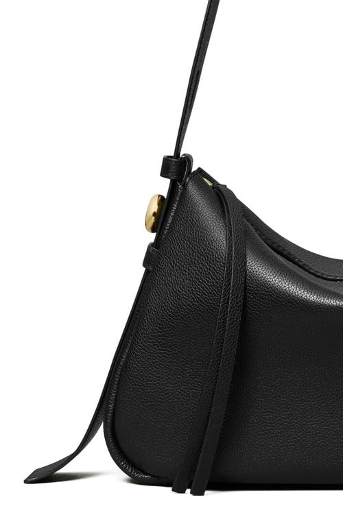 Tory Burch Small Shoulder Bag Featuring Curved Design In Black