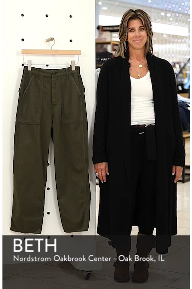 Wide Leg Utility Trousers video