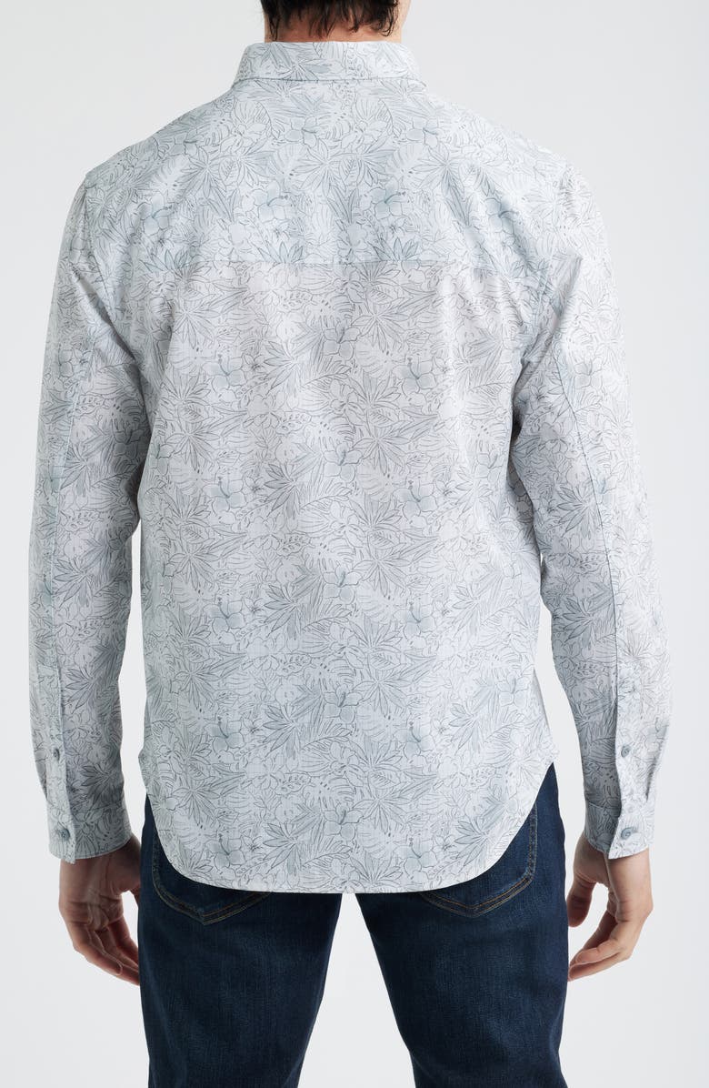 Tommy Bahama Bahama Coast Poquito Fronds IslandZone<sup>®</sup> Button-Up Shirt, Alternate, color, Garden Gate