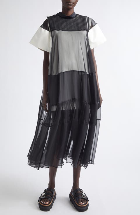 Mixed Media Maxi Dress