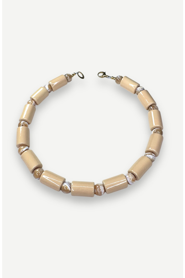 Bead Five Sundry Necklace, Alternate, color, Crepe & Conch Mother Of Pearl