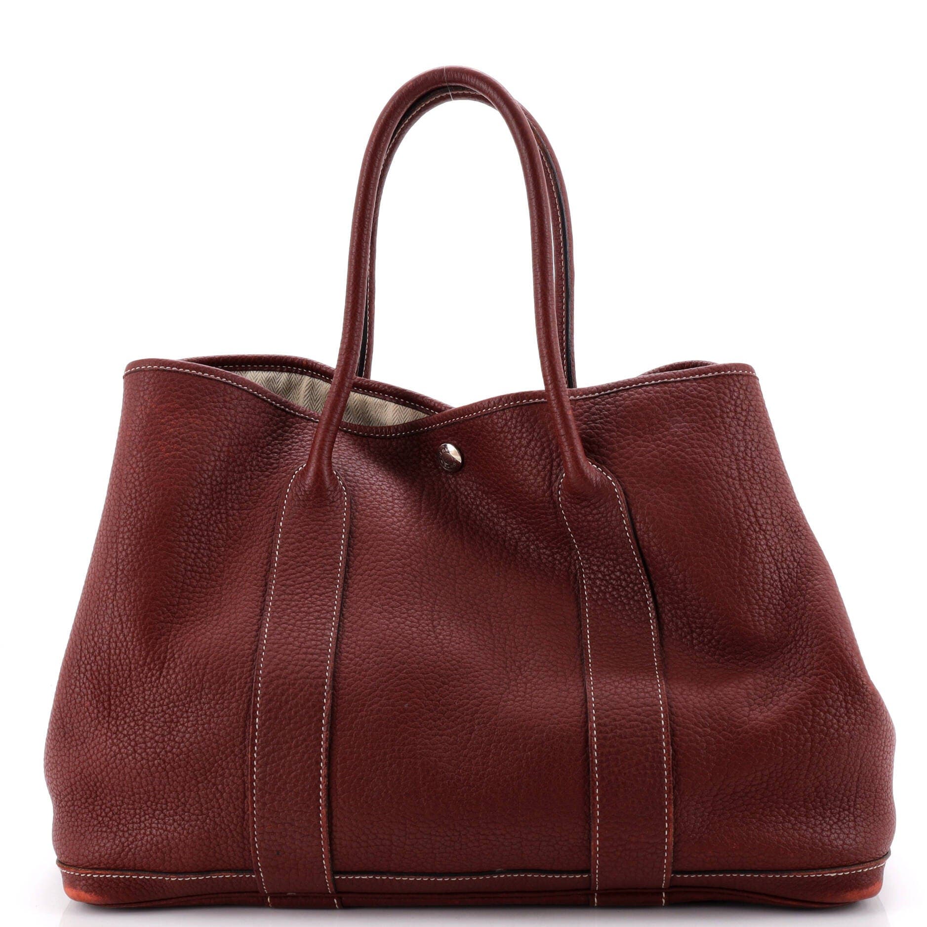 Garden Party Tote Leather 36, Alternate, color, Red