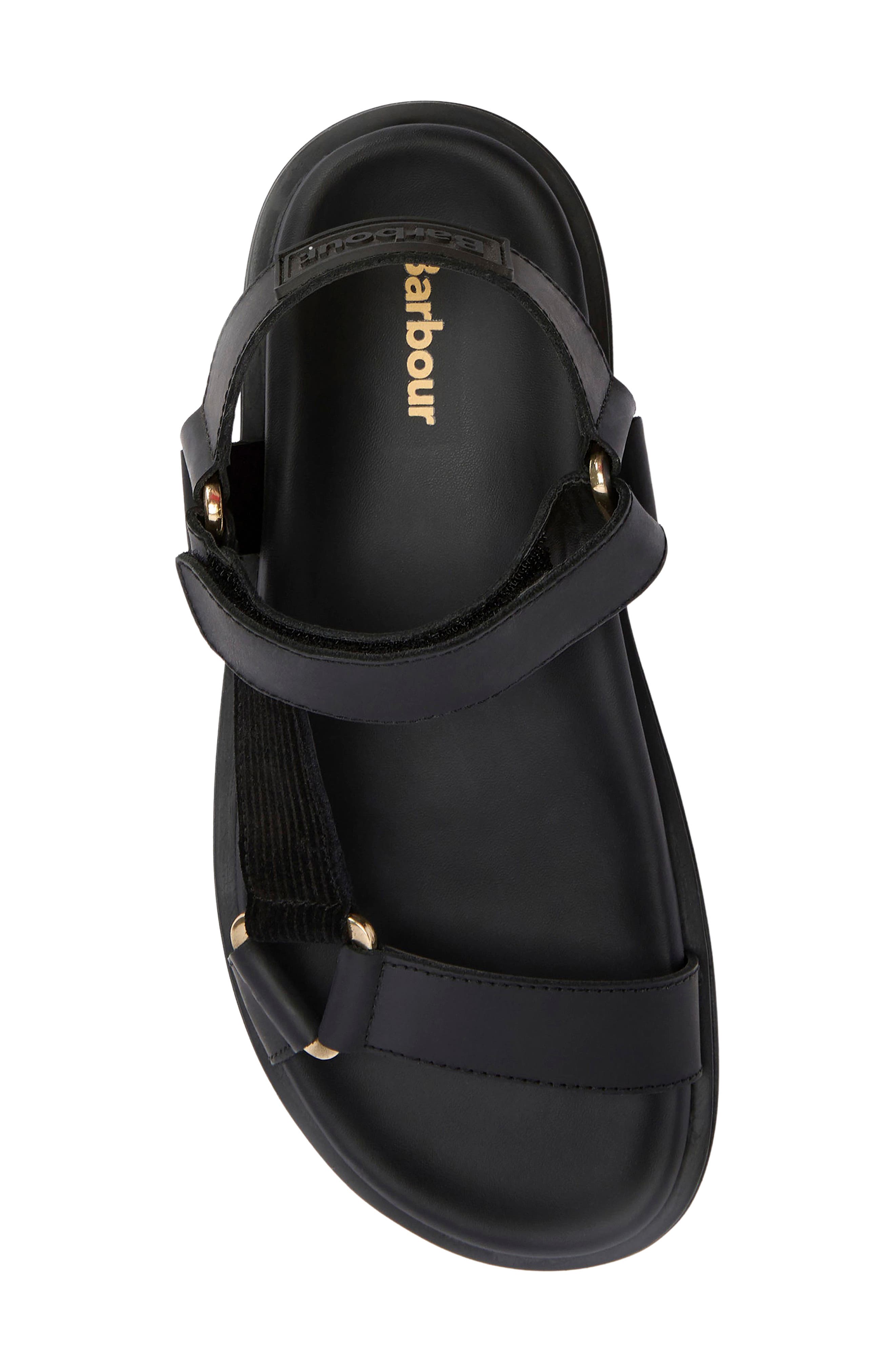 Barbour Caitlin Sandal, Alternate, color, Black