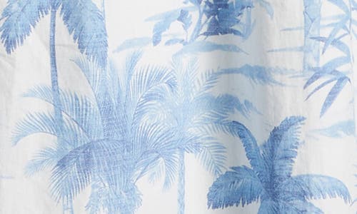Tommy Bahama Fortuna Fronds Cotton Midi Dress In Vanilla Ice