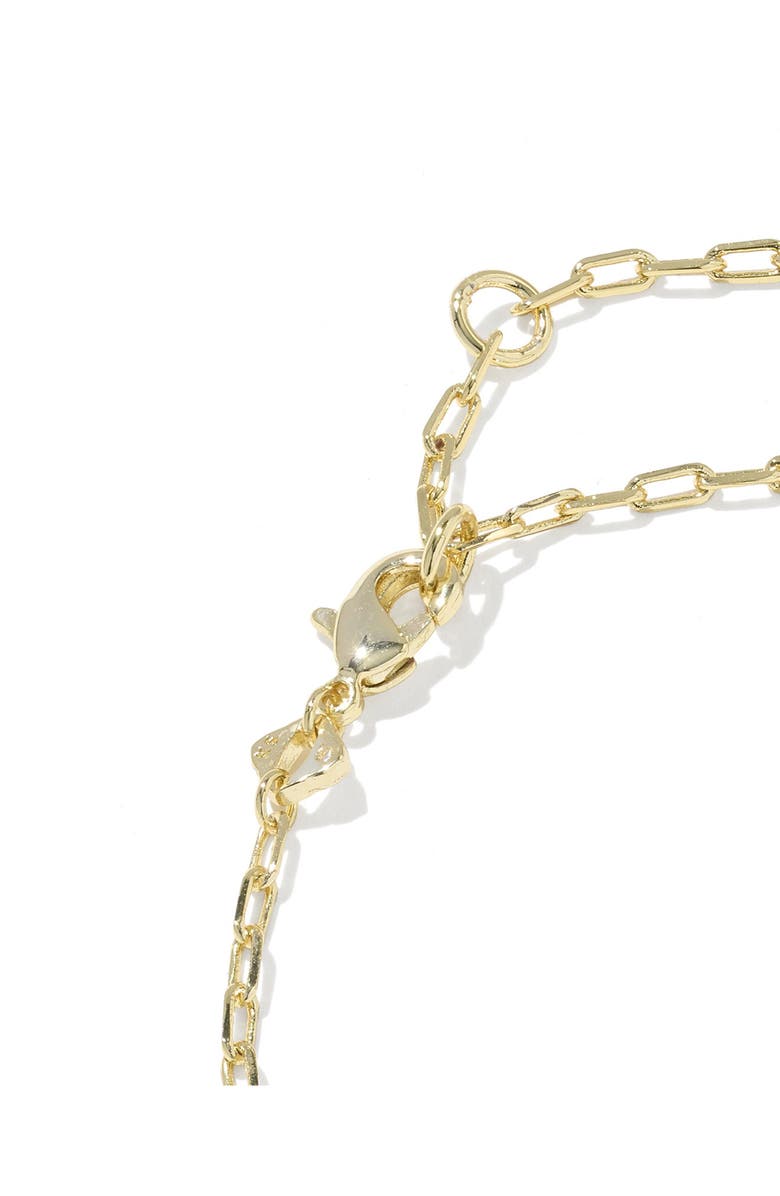 Kendra Scott Elaina Luxe Chain Bracelet, Alternate, color, Gold White Cubic Zirconia
