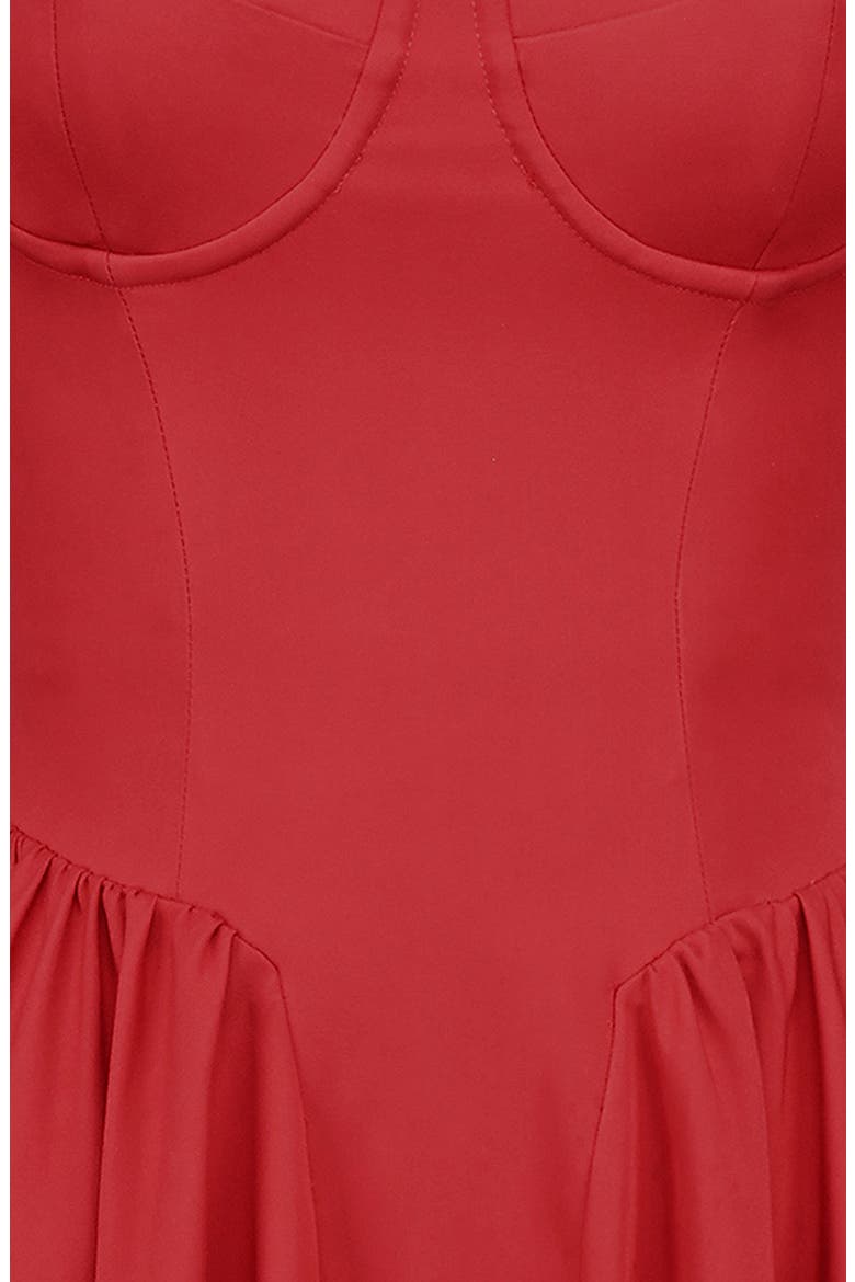 Samaria Fit & Flare Midi Cocktail Dress, Alternate, color, HAUTE RED