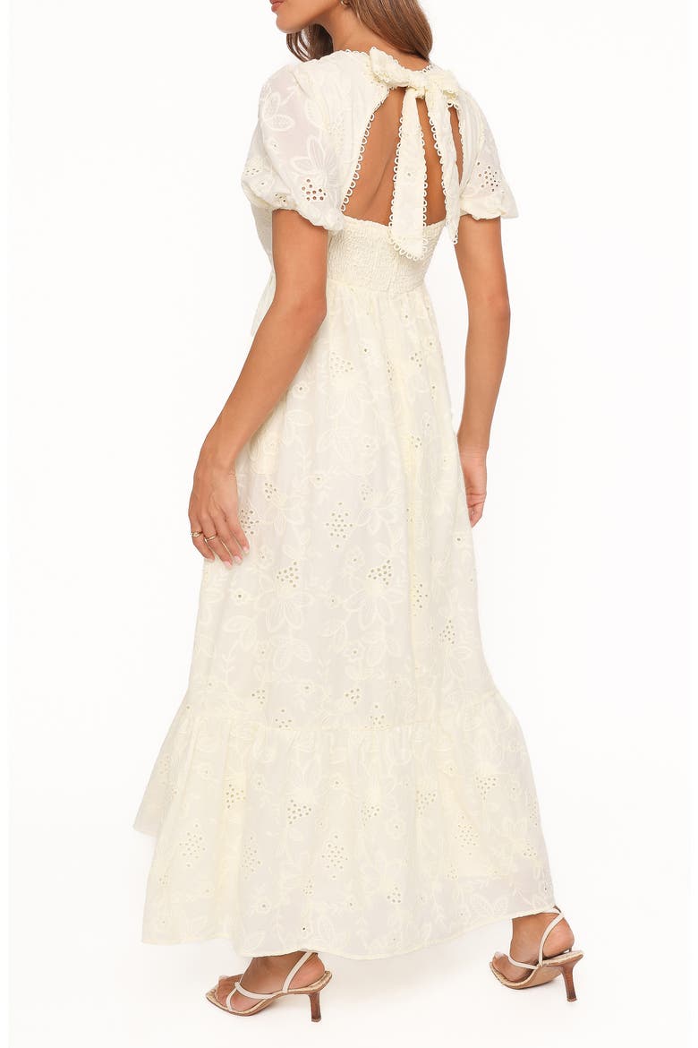 Janice Cotton Maxi Dress, Alternate, color, BUTTER YELLOW BRODERIE