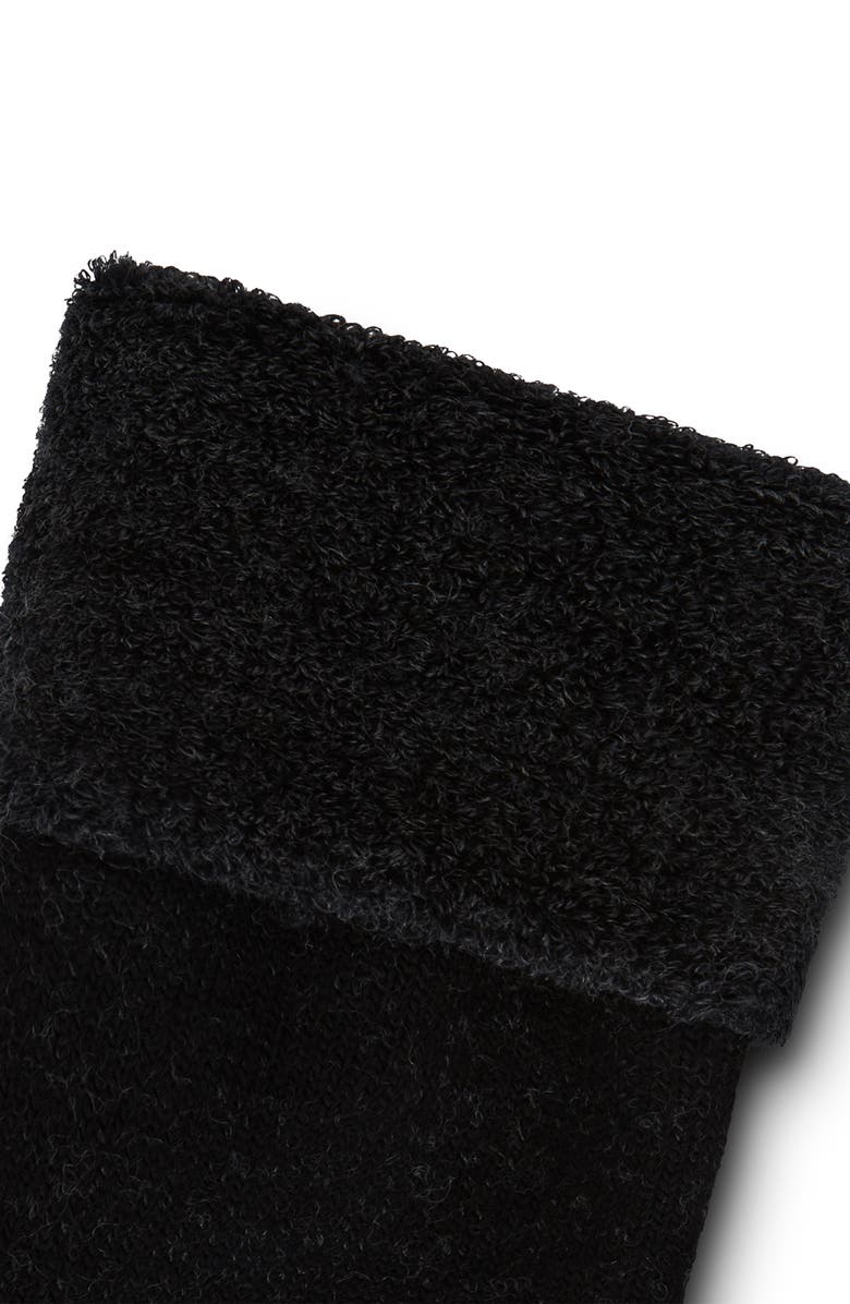 Druthers NYC Relacks Merino Wool Japanese House Sock, Alternate, color, Black Marled