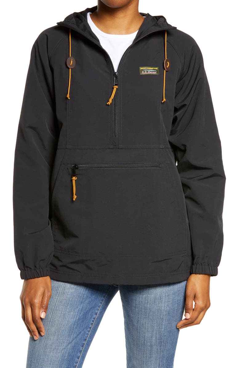 L.L.Bean Women's Mountain Classic Water Resistant Half Zip Anorak, Main, color, 