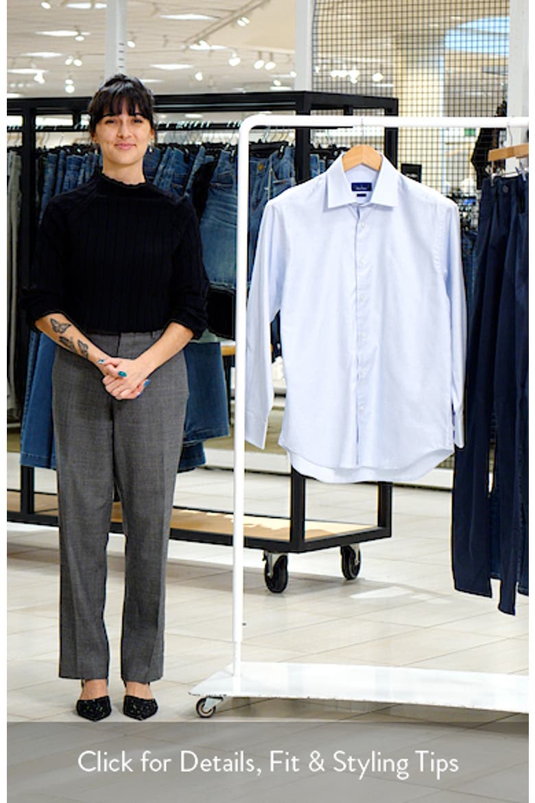 Regular Fit Microcheck Cotton Dress Shirt video