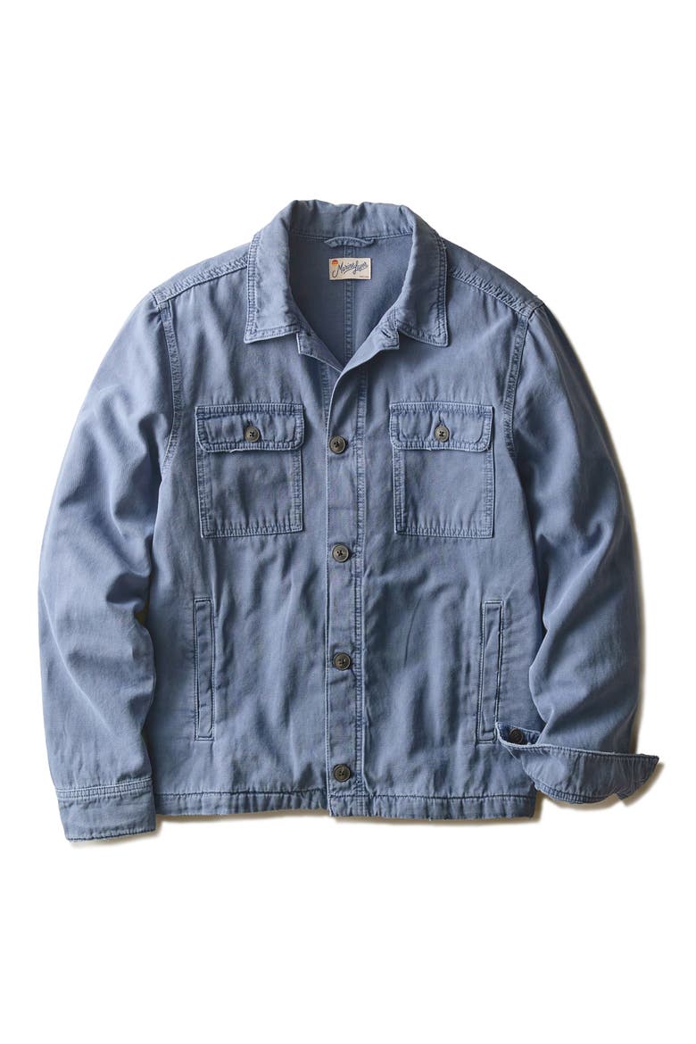 Patrick Cotton Overshirt, Alternate, color, FRENCH BLUE